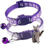 Packaging view of the imported PSPORT 2 pack red breakaway kitten collar with bells