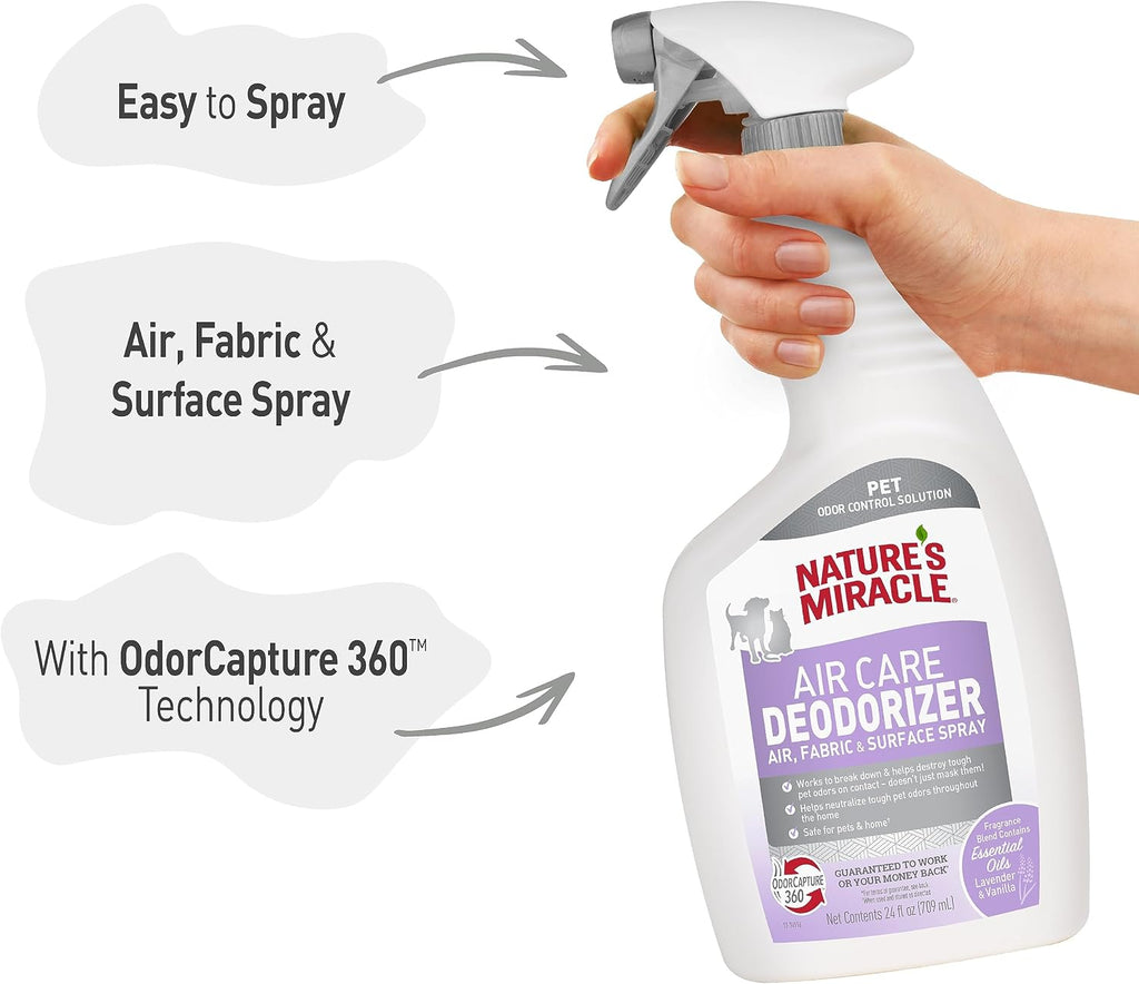 Natures Miracle odor neutralizing spray trigger nozzle close up