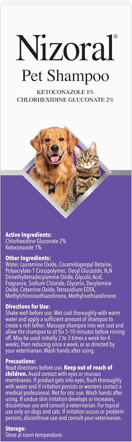 Nizoral medicated pet shampoo for skin health support