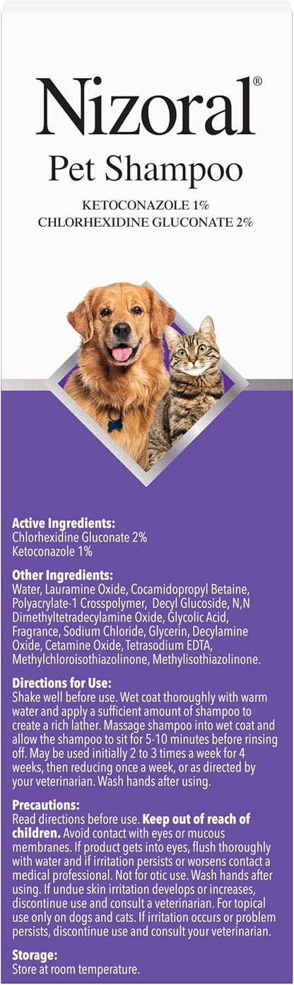 Nizoral medicated pet shampoo for skin health support