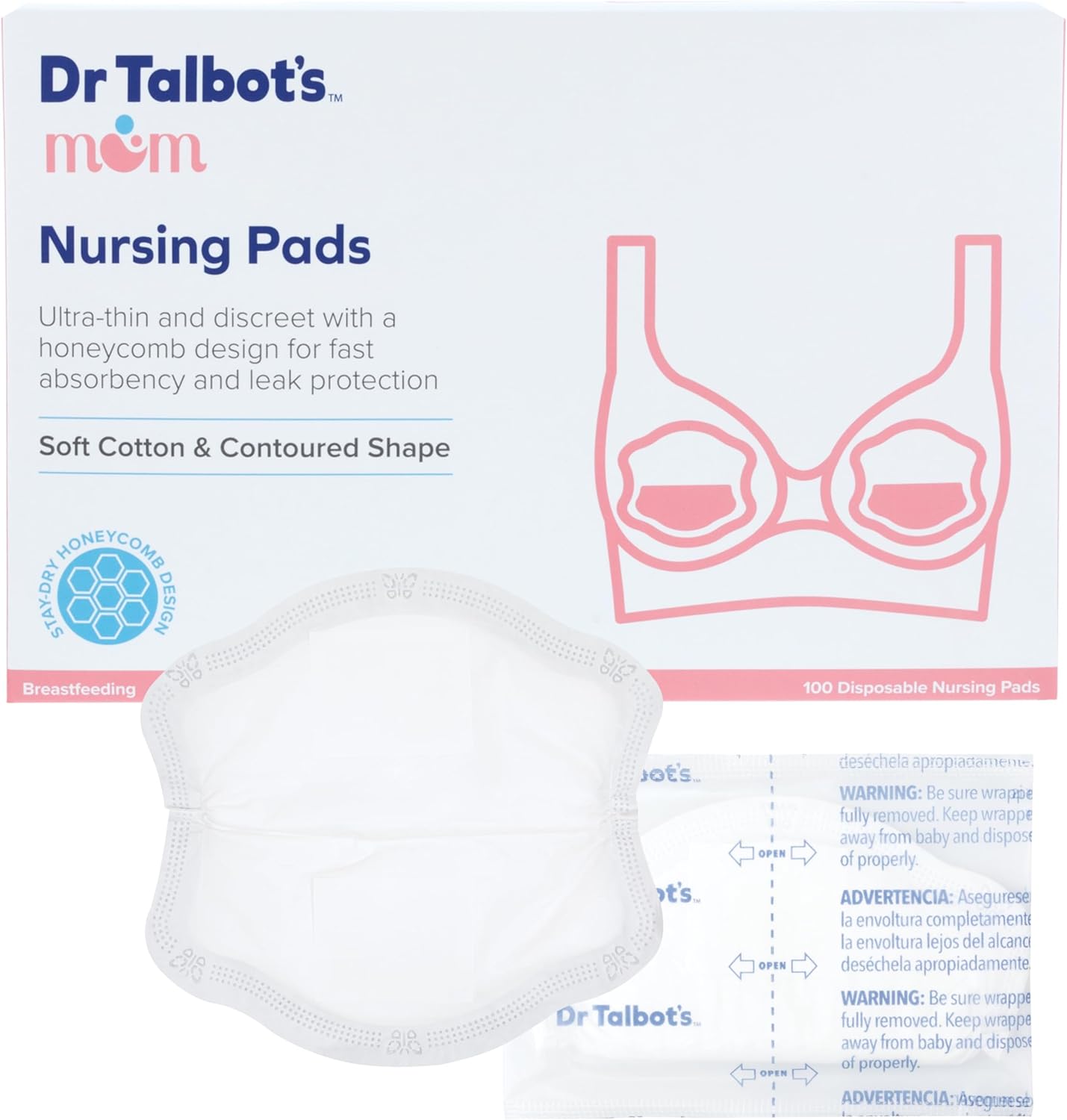 Dr. Talbot's Mom Discreet and Ultra-Thin Disposable Nursing Pads front packaging