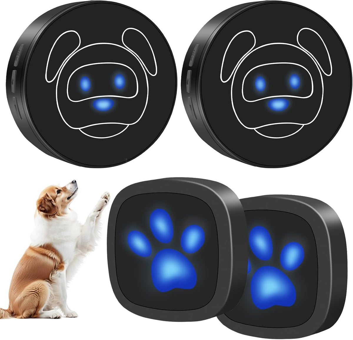 Dog Door Bell for Potty Training, Wireless Dog Doorbell Ring to Go Outside, IP65 Waterproof Touch Buttons, 55 Melodies & 1000 Feet Range - Image 9