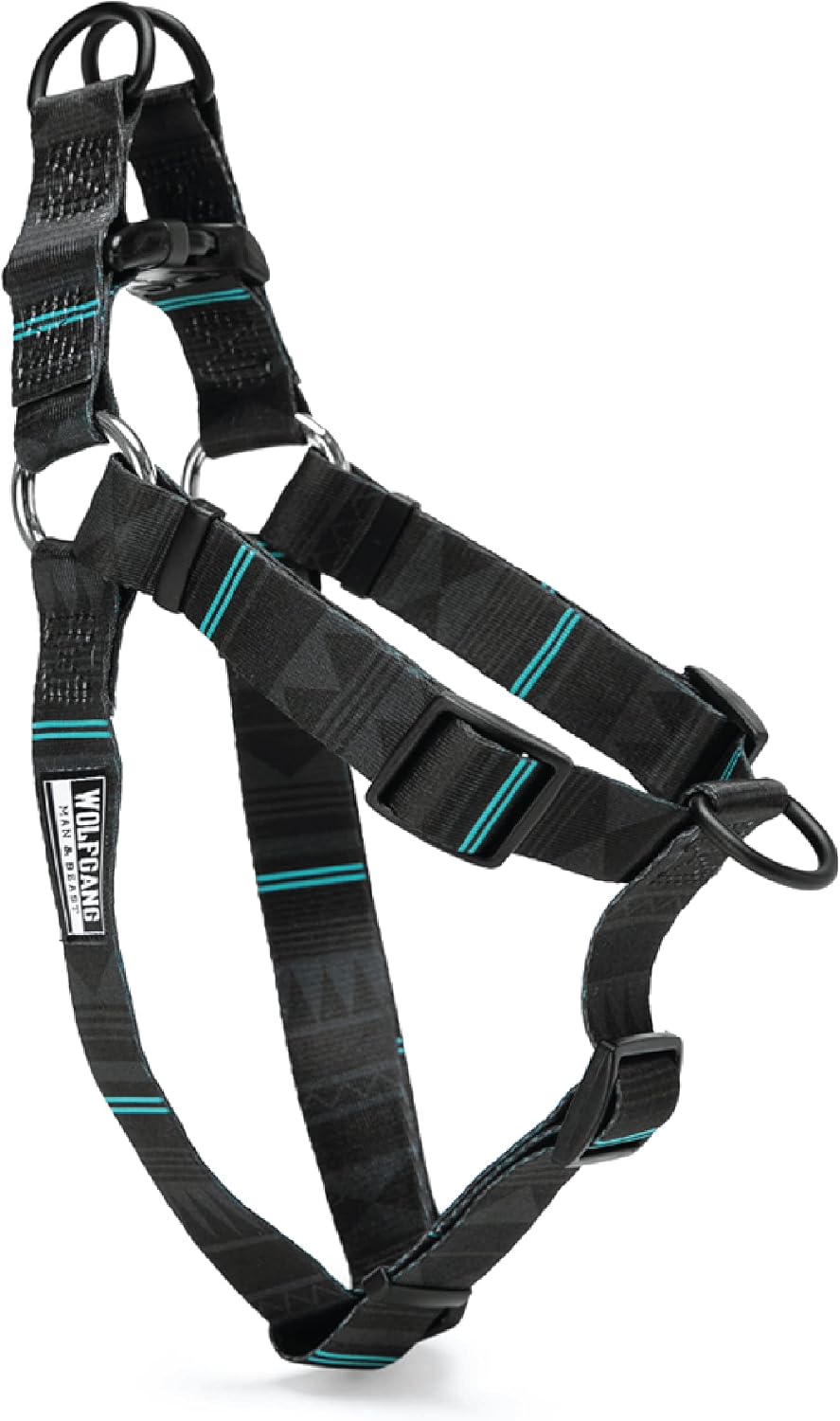 Wolfgang Heavy Duty Adjustable Dog Harness, Pull-Tested to Over 800 lbs for Walking & Training, DigiFloral Print, Large - Image 13