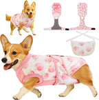 Surgery Recovery Suit for Female/Male Dog After Spay/Neuter, Soft Bandana Set Included, E-Collar Cone Alternative to Stop Licking Abdominal Wounds, Small Dogs Full Body Onesies, Medical Pet Bodysuit - Image 13