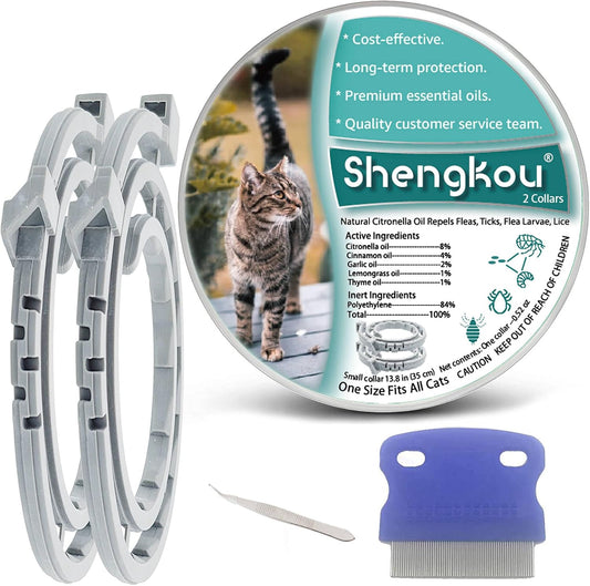 ShengKou flea and tick collar for cats front view