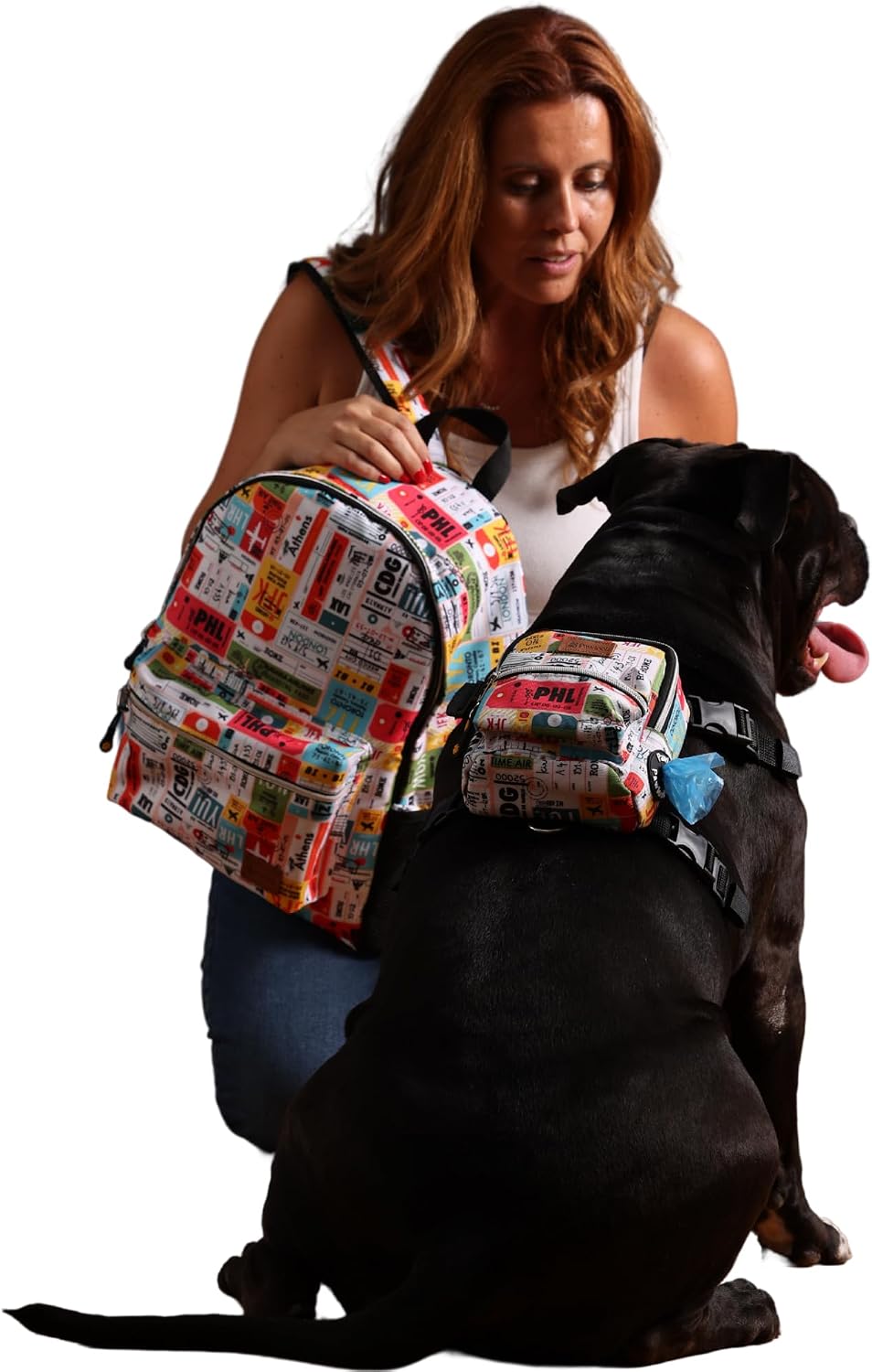 PawLook Dog Backpack to Wear with Chest Harness Self Carrier dogbag with Additional Pocket for Poop Bag Anti Slip Stylish Dog Bag for Your pet Street Smart Serie Pawsup Orange M - Image 15