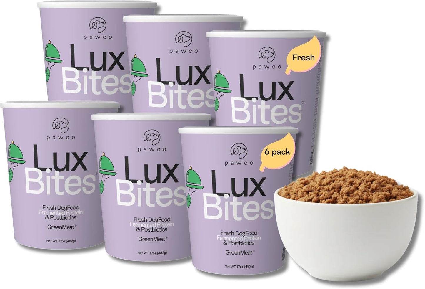 PawCo Fresh Dog Food - Supports Energy, Digestion & Overall Health - Blueberry Recipe with Spinach, Carrots, Flaxseed, Antioxidants & Probiotics - GreenBites - Pack of 10 x 17oz - Image 11