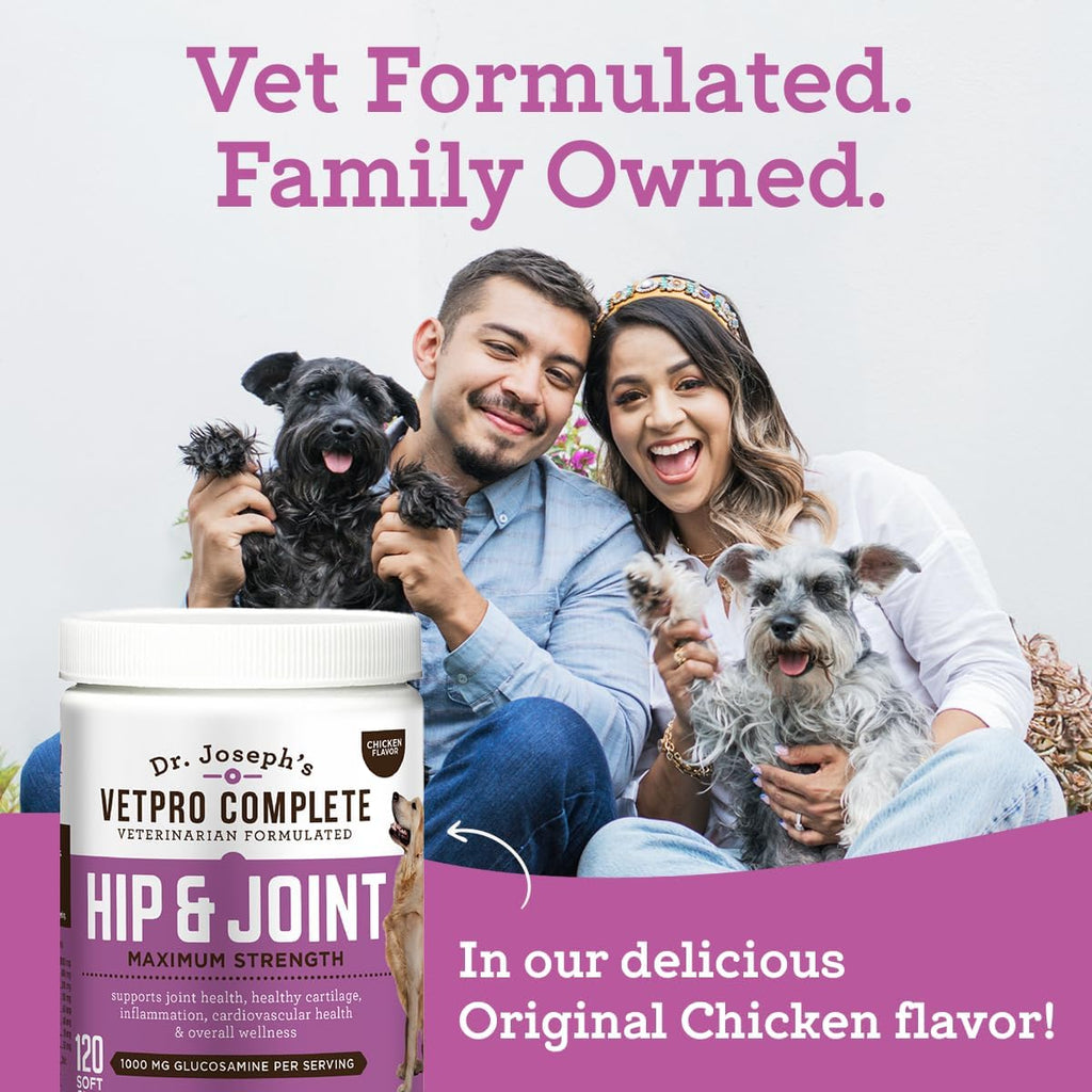 USA imported VetPro Complete hip and joint treats for senior dogs