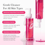 Medicube Pdrn Jelly To Foam Cleanser texture demonstration