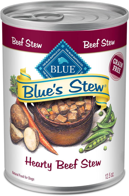 Blue Buffalo Blue's Stew Variety Pack Hearty Beef & Country Chicken Stew Natural Grain Free Wet Dog Food with Real Meat in Thick Savory Gravy, Natural Ingredients, 12.5-oz Cans (6 Count) - Image 13