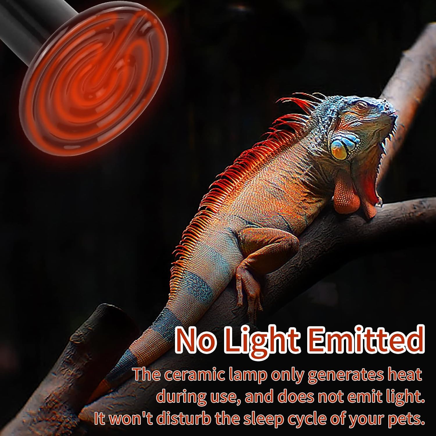 REPTI HOME ceramic infrared heat emitter bulb ideal for vivariums chicken brooders and pet coops