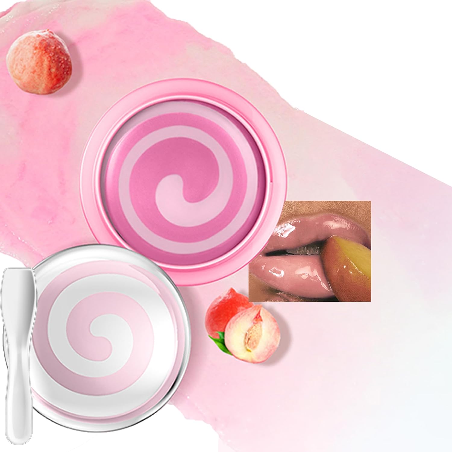 Pudaier Vegan Peach Lip Mask 06 Peach front view