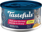 Blue Buffalo Tastefuls Flaked Adult Wet Cat Food Variety Pack (Tuna, Chicken, Fish & Shrimp), Natural Ingredients Enhanced with Vitamins, Minerals & Other Nutrients, 3-oz. Each (12 Cans) - Image 15