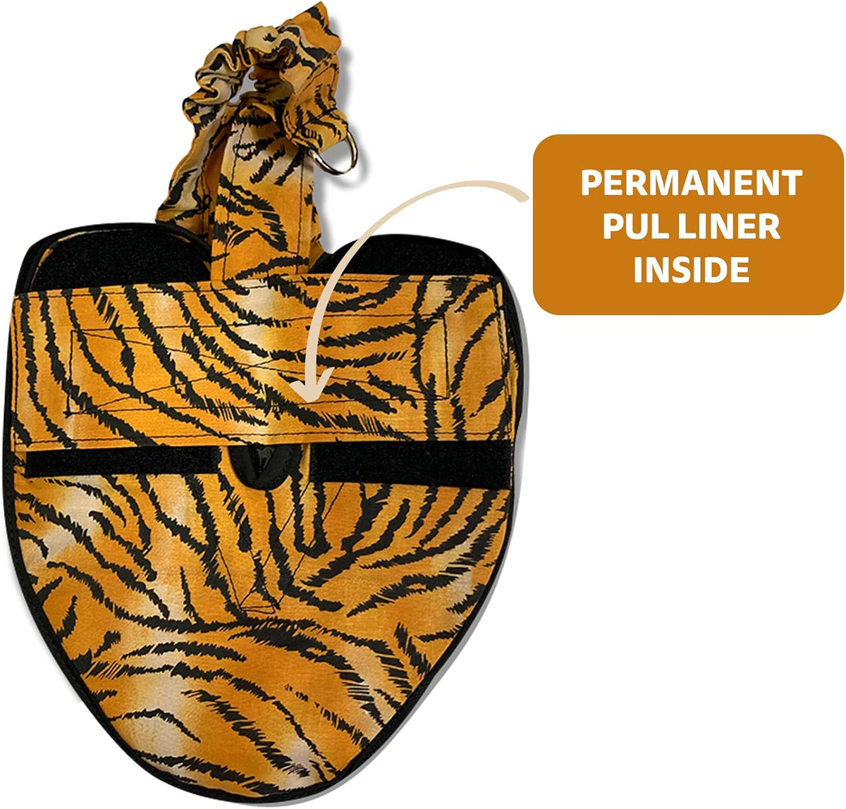 Hen Holster Premium Starter Kit - Bird Diaper, Wrap Around for Hens, Roosters, Ducks - Leak-Proof, Comfortable Bird Harness with Sewn-in Liner, Secure Hook & Loop Closure - XL, Tiger - Image 9