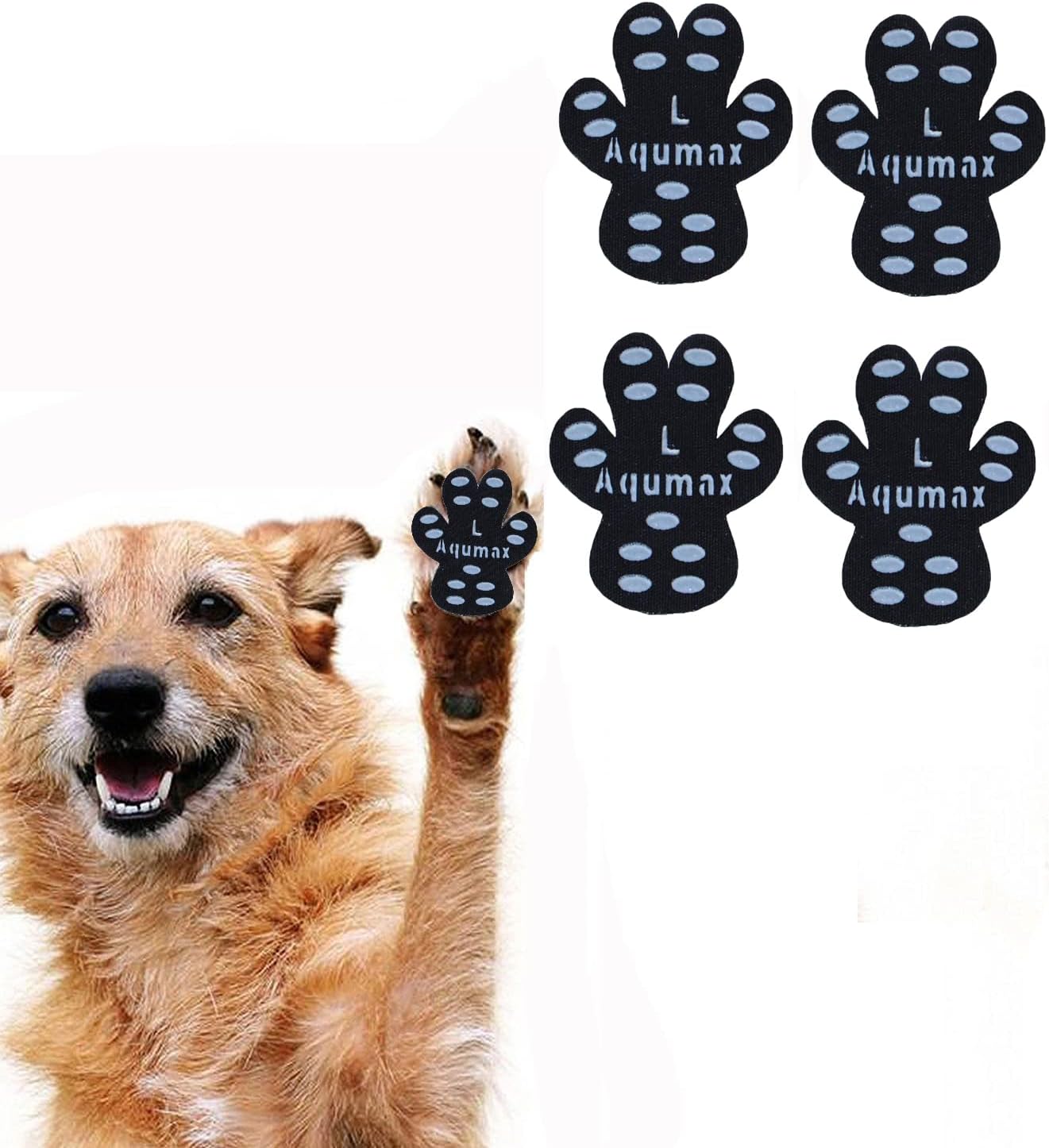 Dog Paw Protector Anti-Slip Pads,Toe Grips for Senior Dogs,Paw Grips Traction Pads for Slippery Hardwood Floors,Essentials for Senior Dogs,12 Sets (48 pcs) XL Black - Image 11