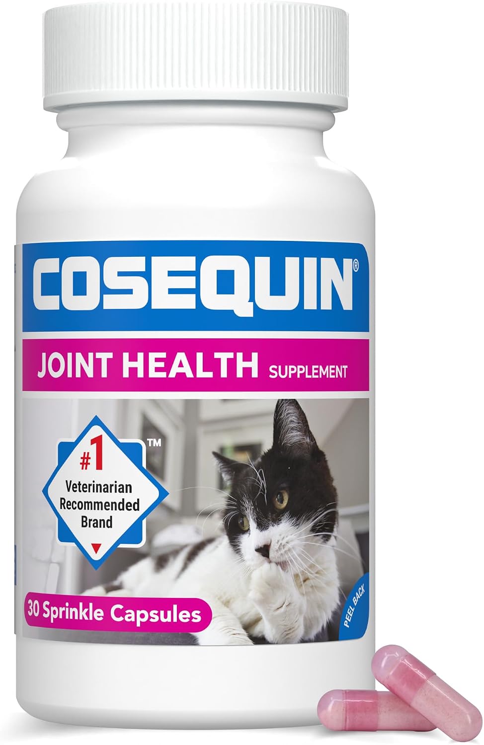 Nutramax Cosequin for Cats Joint Health Supplement, Contains Glucosamine for Cats, Plus Chondroitin, and Omega-3s, Supports Joint and Skin and Coat Health, Sprinkle Capsules, 80 Count - Image 11