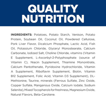 Hill's Prescription Diet d/d food sensitivities therapeutic dog food back label instructions