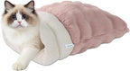 4 in 1 Self Warming Burrow Cat Bed, Pet Hideway Sleeping Cuddle Cave (Sage Green) - Image 12