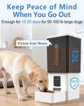 Wnfuo smart pet feeder with high definition camera displaying two way audio function