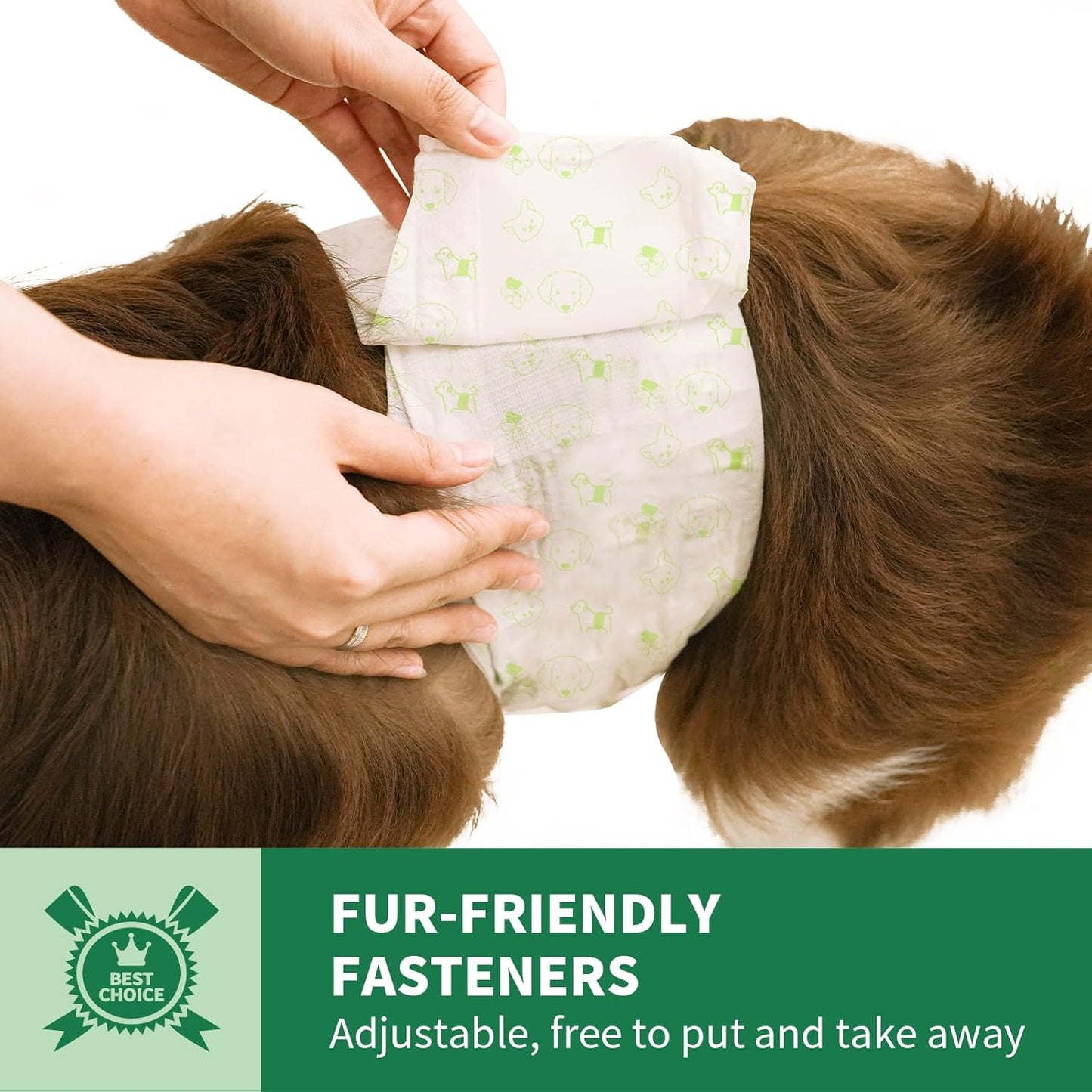 IMMCUTE male dog diapers fifty piece pack detailed sizing guide