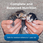 PetAg KMR Kitten Milk Replacer Powder feeding instructions label