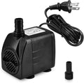 DOMICA ultra quiet fountain pump front view showing water flow control knob