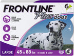 FRONTLINE Plus Flea & Tick Spot Treatment for Large Breed Dogs 45-88 lbs. (Purple) Count of 3 - Image 9