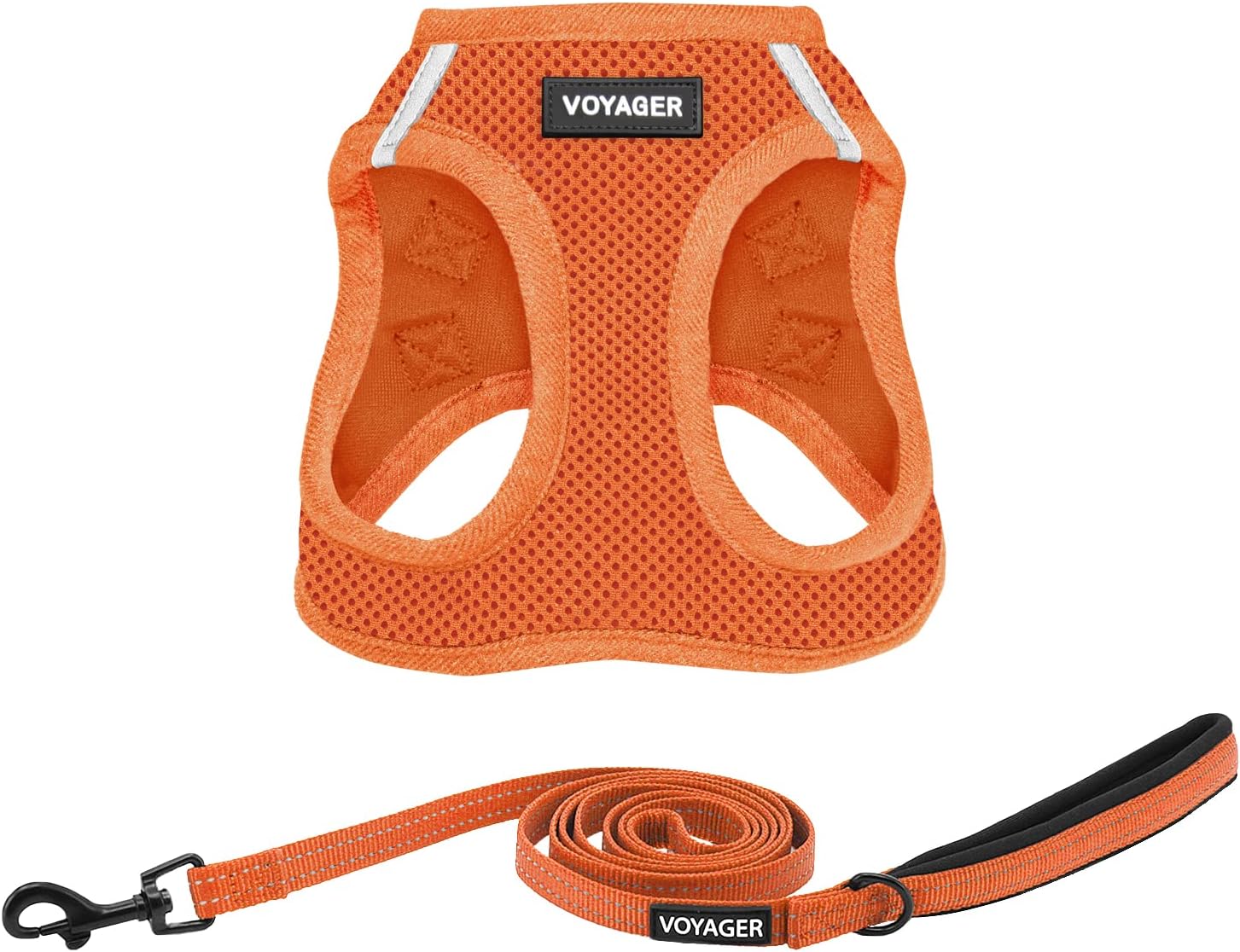 Best Pet Supplies Voyager Step-in Air All Weather Mesh Harness and Reflective Dog 5ft Leash Combo with Neoprene Handle, for Small, Medium and Large Breed Puppies - Fuchsia, Small - Image 11