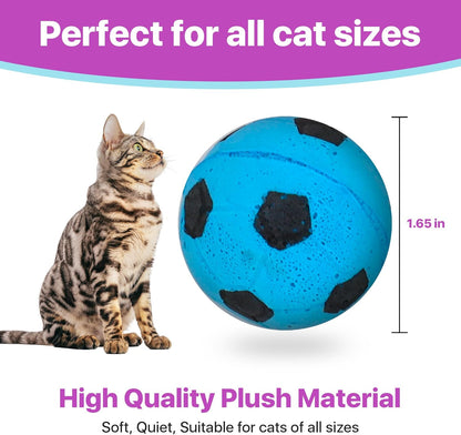 Spot brand lightweight foam cat toys pack of four on a plain background