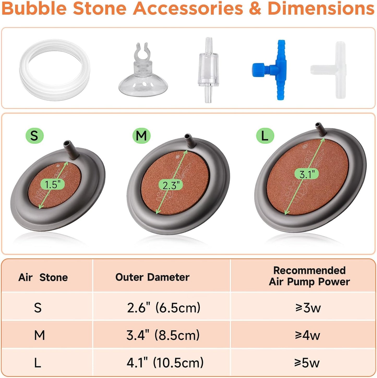 Durable sintered nano material air stone for hydroponic systems close up view