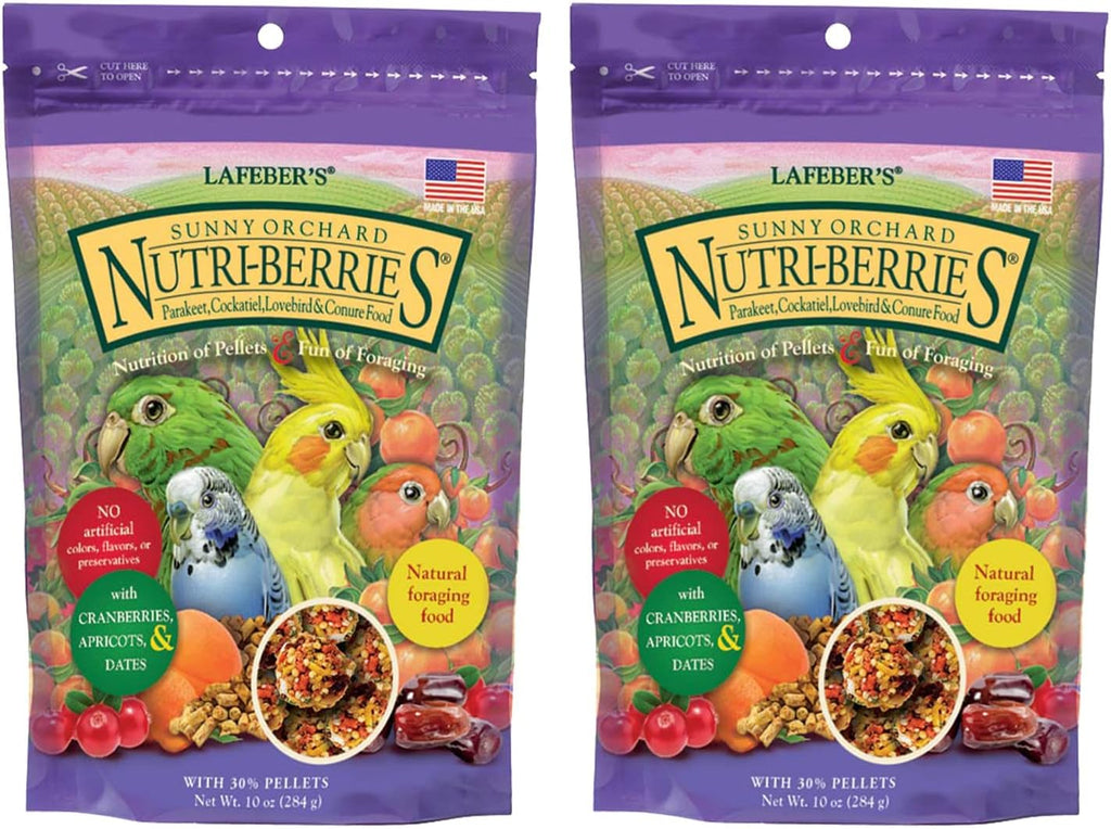 Lafeber 10 ounce bag back panel nutrition details