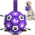 QDAN Dog Toys Dog Balls, World Cup Dog Soccer Ball with Straps, Dog Birthday, Herding Ball, Durable Balls for Small Medium Pet, Puppy Outdoor Toy (6 Inch) - Image 10