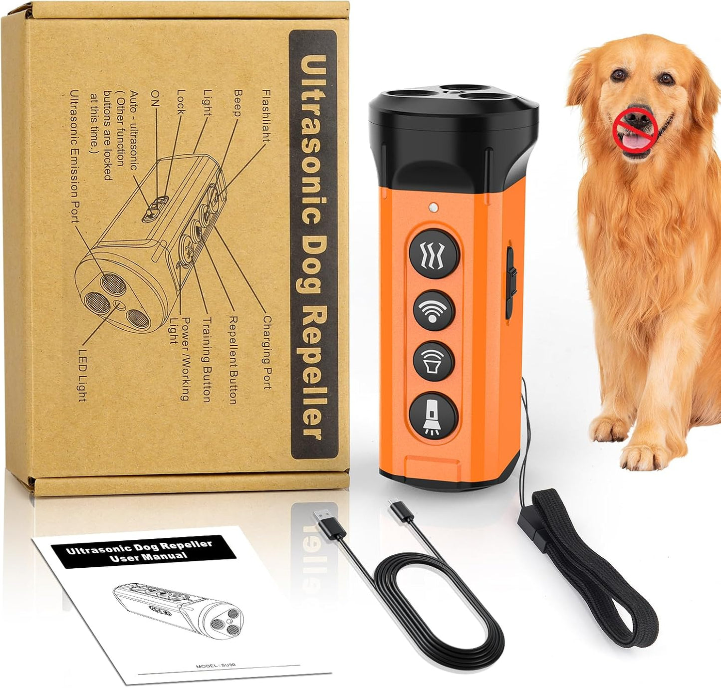 Pablo dog bark deterrent device in outdoor training setting
