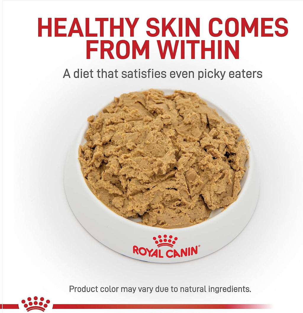 Royal Canin Veterinary Diet Canine Hydrolyzed Protein packaging back showing ingredients