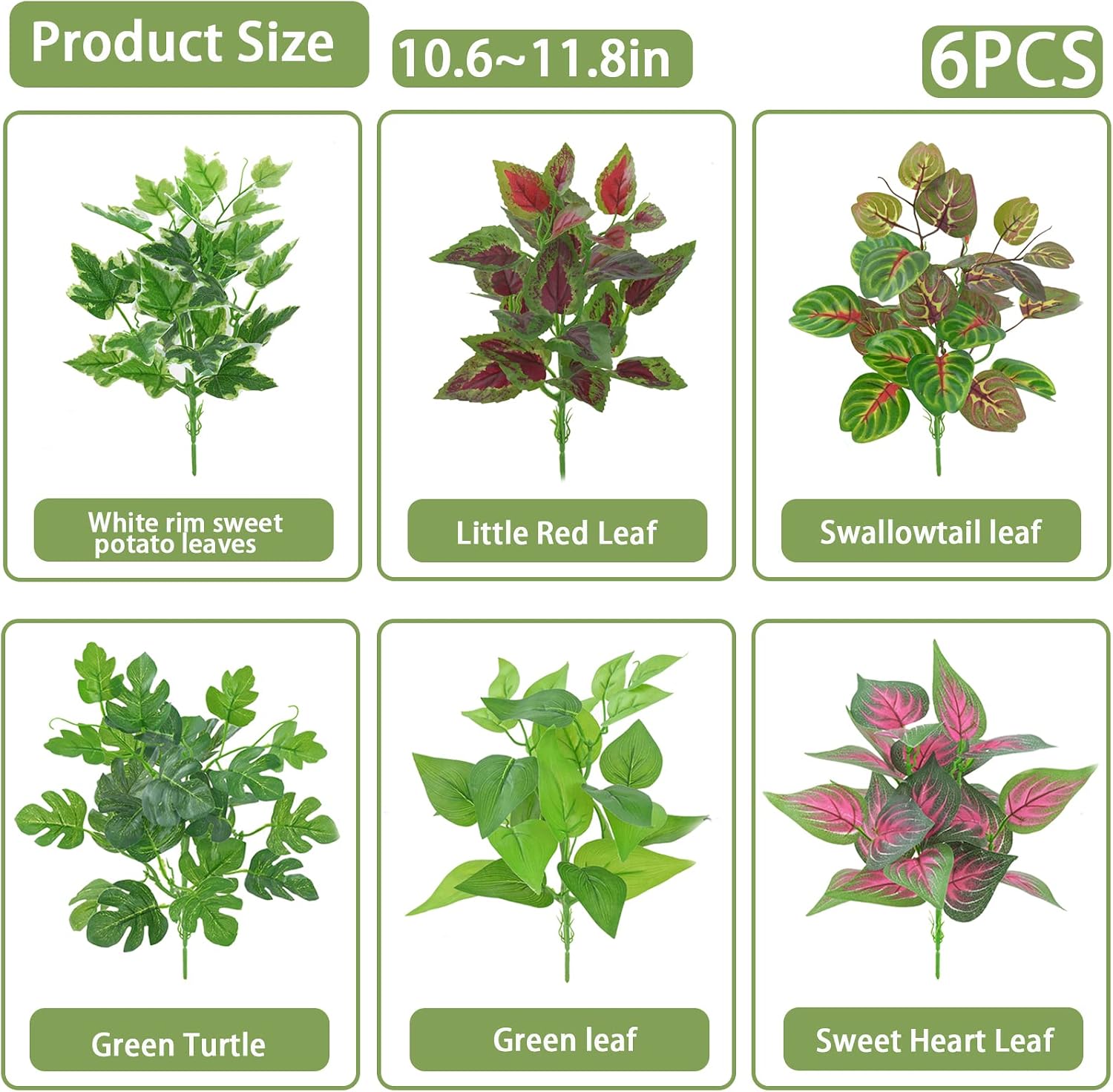 Pinvnby artificial hanging plants for bearded dragons