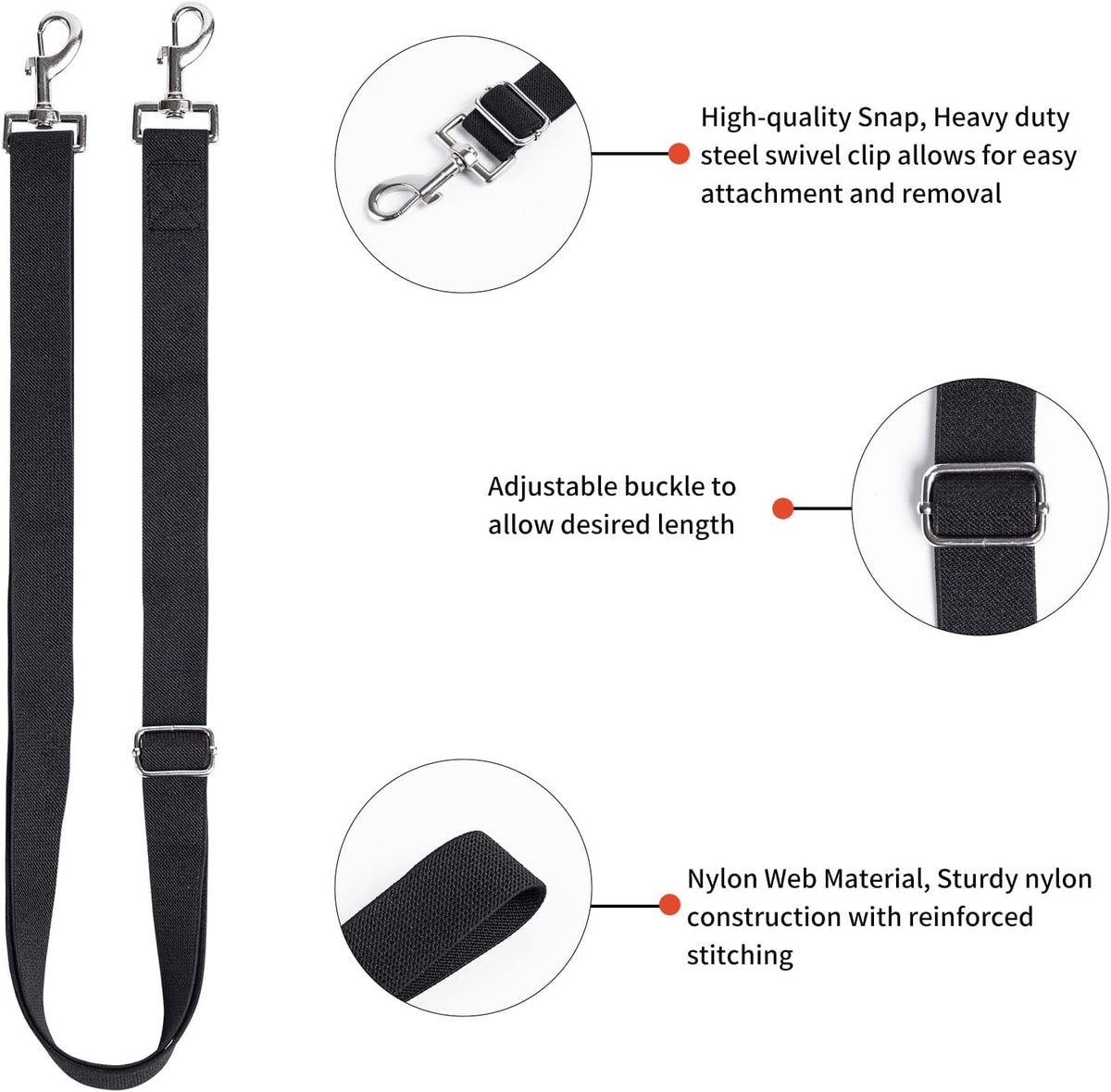 Aocuxze equine blanket belly straps demonstrating the stretchable elastic material and adjustment slider