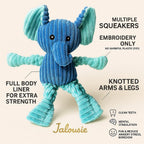 Jalousie squeaky pet toy character close up