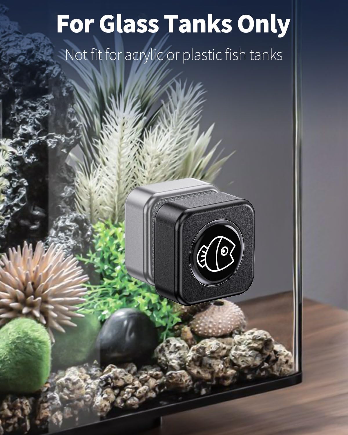 Premium imported pawfly fish tank glass cleaner brush close up