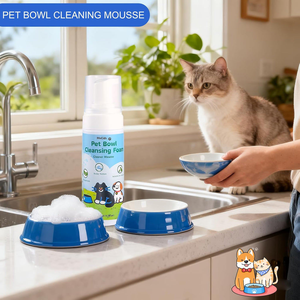MeCids Pet Bowl Cleaning Mousse - Pet Bowl Cleaner, Natural Plant-Based, Safe & Non-Toxic, Powerful Foam for Effective Cleaning, Suitable for Cat & Dog Bowls, Pet Toys, and More - Image 9