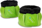 Shires Arma Overreach Fleece Bell Boots - Durable Gum Rubber with SupaFleece Trim and Double Velcro Black/Full - Image 10