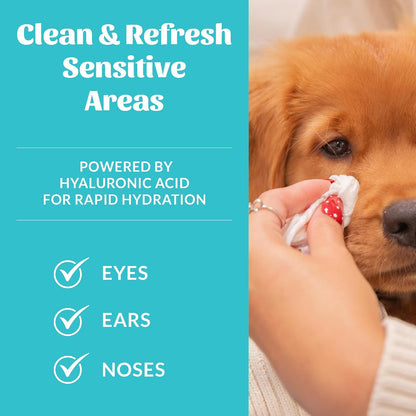 Skout's Honor fragrance free daily wipes for dog tear stains and ear cleaning
