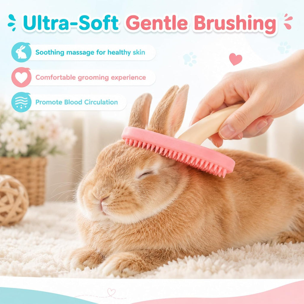 Detachable guinea pig brush hair remover tool