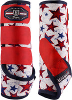 Harrison Howard Horse Sport Medicine Front Shock-Absorbing Boots All-Round Lower Limb Protection & Support Sport Boots Perfect for Endurance Training and Performance Pack of 2 Red Dream Star L - Image 10