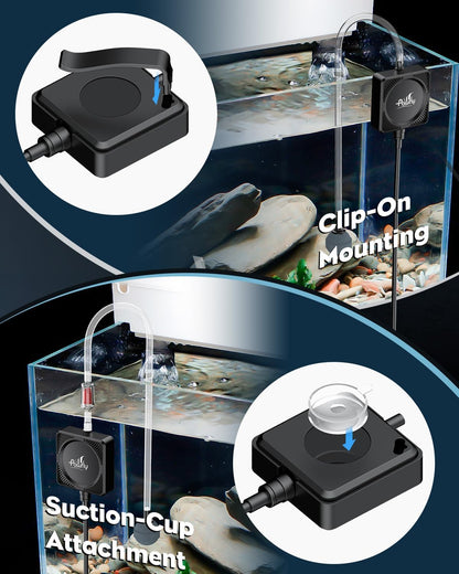 Pawfly aquarium air pump with included accessories kit