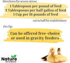 Brewer's Yeast + Probiotics + Niacin + Vitamins Supplement for Ducks, Chickens and Poultry. (Molt Recovery, Severe Stress, Egg Quality and Development) 10-Ounce Resealable Foil-Lined Pouch - Image 6
