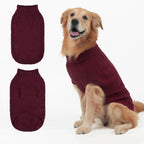 Mihachi Turtleneck Dog Sweater - Winter Coat Apparel Classic Cable Knit Clothes with Leash Hole for Cold Weather, Ideal Gift for Pet in New Year Flesh Pink Large - Image 14