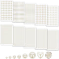 Mydbuysome pearl stickers front view showing assorted sizes