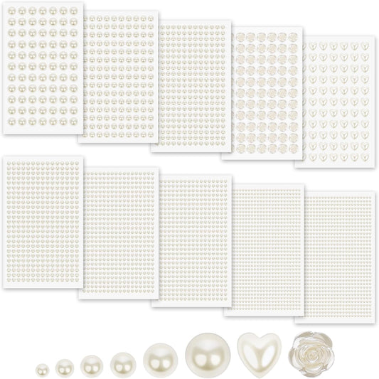 Mydbuysome 3701 pieces pearl stickers set front view