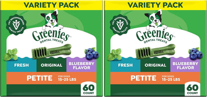 Greenies Veterinarian-Recommended Adult Natural Dental Dog Treats Petite Size, Blueberry Flavor, 12 oz. Pack, 20 Count - Image 13