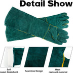 Person wearing Surfante protective gloves handling a cat